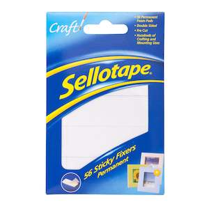 Adhesives Glue: Sellotape Sticky Fixers 56 Pads
