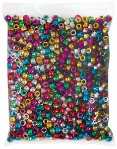 Beads: EC Pony 1000 Piece Metallic Assorted Beads