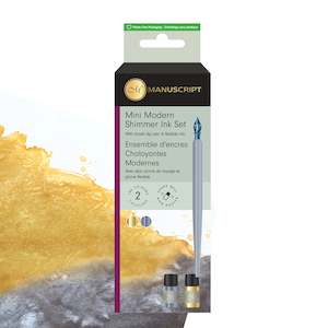 Calligraphy Feature Collection: Manuscript Mini Modern Shimmer Inks Set