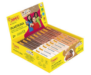 Jovi Modelling Clay Multi Cultural Colours 50g Pack Of 18