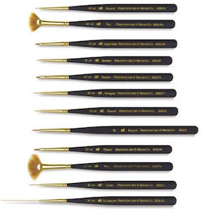 Brush Sets Feature Collection: Princeton 3050 Mini-Detailer Brushes Set Of 12