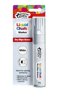 Texta Liquid Dry Wipe 15mm Chalk Marker White
