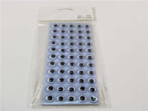 Embellishments Stickers: Sticky Moving Eyes 10mm X 55 Piece