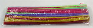 Embellishments Stickers: Chenille Stems Fluo 6mmx12inch Pack Of 48
