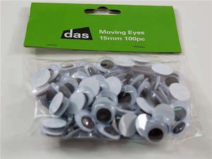 Embellishments Stickers: Moving Eyes 15mm 100 Pieces