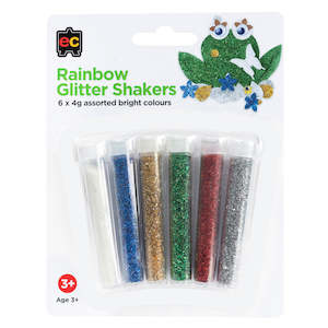Glitter: EC 4g Glitter Rainbow Shakers Set Of 6
