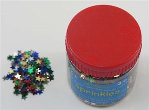 Glitter: Star Sprinkles - Assorted Colours 50g