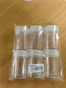 Glitter: 6 Piece Glitter Shakers Empty