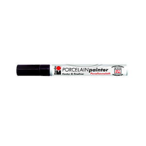 Glass Chalk Markers: Marabu Glas Painter Contour Tip 1mm Black
