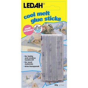 Glue Guns: Ledah Cool-melt Glue Sticks Clear 7mm 15 Sticks