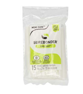 Surebonder Cool Shot Mini Glue Sticks 4" - Pack Of 15