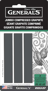 Graphite: Generals Compress Jumbo Graphite Assorted 3 Piece Blister