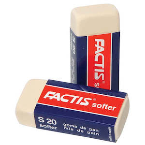 Erasers: Factis S20 Soft White Eraser