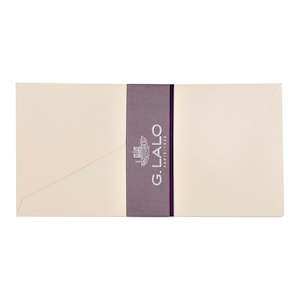 G Lalo Velin pur Coton DLE Creme Envelopes Pack of 20