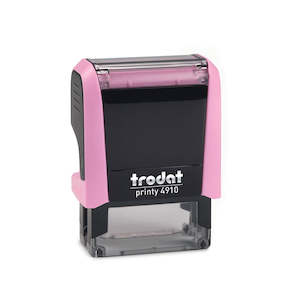Office Stationery: Trodat Printy 4910 Pastel Rose Stamp