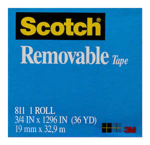 Scotch Removable Magic Tape 811 19mmx33m
