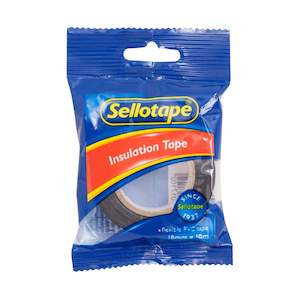 Commercial Tape: Sellotape 1720b Insulation Black Tape 18mmx20m