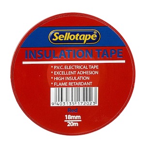 Sellotape 1720r Insulation Red Tape 18mmx20m
