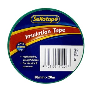 Sellotape 1720g Insulation Green Tape 18mmx20m