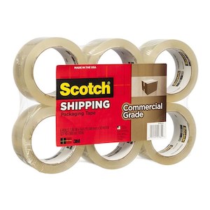 Scotch Commercial Grade Packaging Tape 3750-6 Clear 48mmx50m Pack Of 6 Rolls