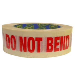 Packaging Sealing Tape: Sellotape RIP030D Do Not Bend Tape 30mmx125mmx50m