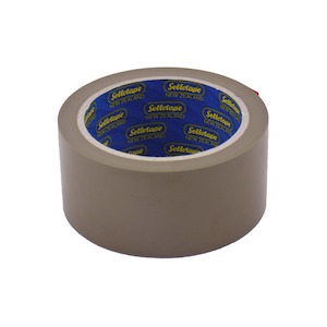 Packaging Sealing Tape: Sellotape 1552 Polypropylene Ctn Tape Brown 48mmx55m