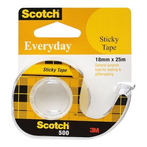 Scotch Everyday Tape 500 18mmx25m On Dispenser