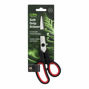 Icon Scissor Soft Grip Black Handle