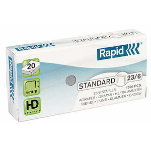 Rapid Staples 23/6mm Box Of 1000