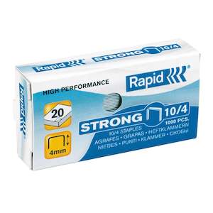 Rapid Staples 10/4mm Box 1000