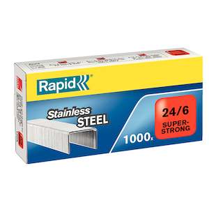 Rapid Staples 24/6mm Box Of 1000 Stainless Steel