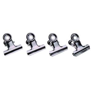Bulldog Clips: Esselte Clip Bulldog 38mm Chrome Box Of 72