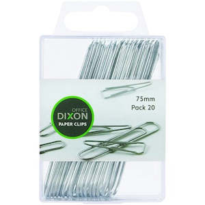 Other Paper Clips: Dixon Paper Clips Size Round Pack Of 20 Silver