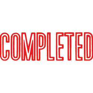 Office Stamps: Xstamper Vx-b 1026 Completed Red