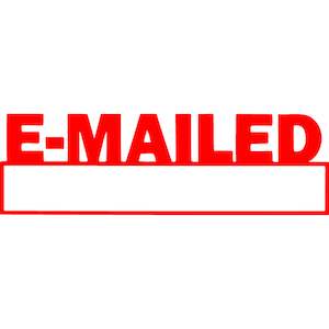 Office Stamps: Xstamper Cx-bn 1650 Emailed/date Red