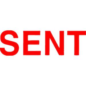 Office Stamps: Xstamper Cx-bn 1567 Sent Red