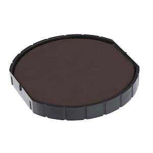 Office Stamp Pads: Colop E/r50 Round Pad Black 50mm Dia