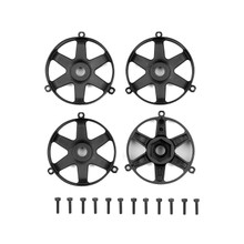 Team Associated FT Adjustable Drift Wheel Face Plate (Black) (4)