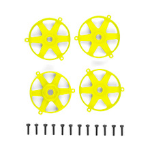 Team Associated FT Adjustable Drift Wheel Face Plate (Fluorescent Yellow) (4)