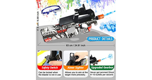 P90 Electric Gel Ball Blaster Toy Splatter Ball Blaster
