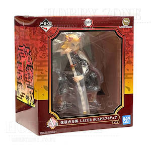 Bandai Figurine: Demon Slayer - Resolution the Second - Rengoku Layer Scape Figurine - Ichiban Kuji Prize A