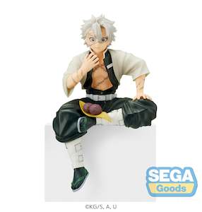 Demon Slayer Sanemi Chilling on Ledge Eating Ohagi SEGA Figurine