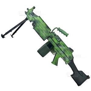 High End Gel Ball Blasters: [R18+] "Kiwifruit Burst" ZH M249 V2 Gel Ball Blaster [ID Check Required]