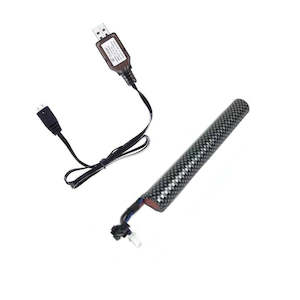 7.4 Volt Long Checkered Lithium Battery + USB Charging Cable for Gel Ball Blaster