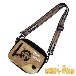 Sling Bags: Brown One Piece Luffy Skull Canvas Bag