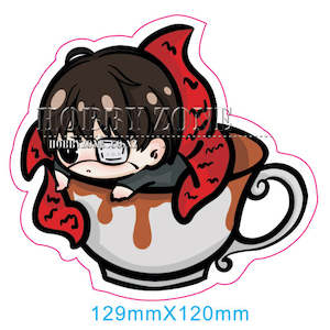 Vinyl Stickers: Tokyo Ghoul Kaneki in a Coffee Cup Vinyl Decal Sticker