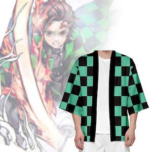 Kimono: Demon Slayer Tanjiro Cosplay Kimono