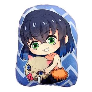 Demon Slayer Inosuke Plush Velvet Cushion