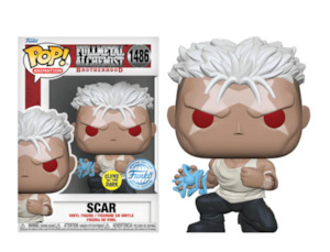Fullmetal Alchemist - Scar with Deconstruction Alchemy Pop! Vinyl Figure - Glows in the Dark