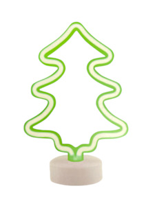 Cushions: Xmas Tree Neon Light